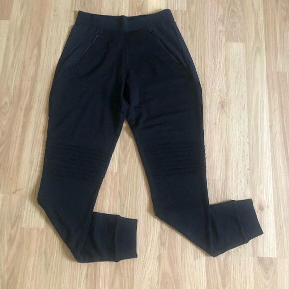 NWT ELIE TAHARI SPORT Eve Moto Pant Leggings - Picture 2 of 8
